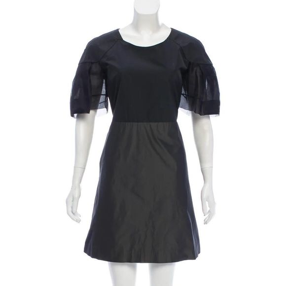 [Rue du Mail] Satin Colorblock Dress - Size 40 - Picture 1 of 8